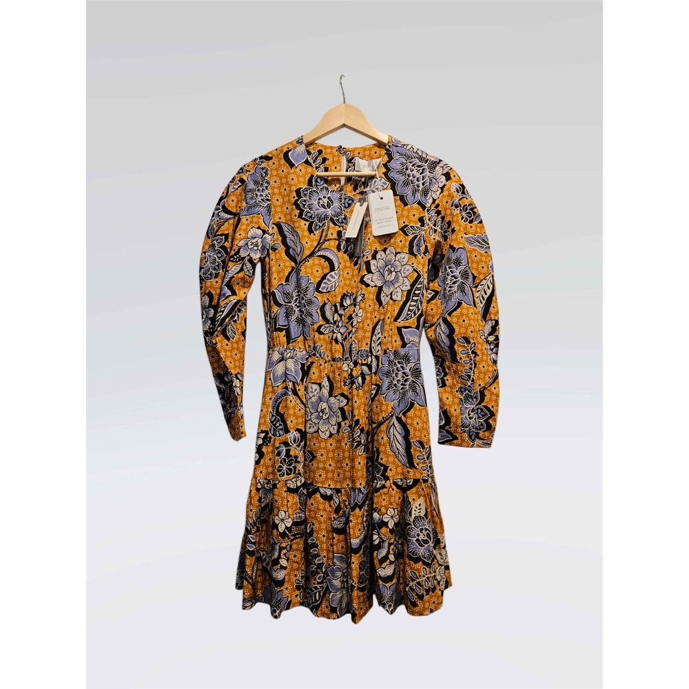 NWT Anthropologie Corey Lynn Calter Adelia Floral Tiered Mini Dress Size S